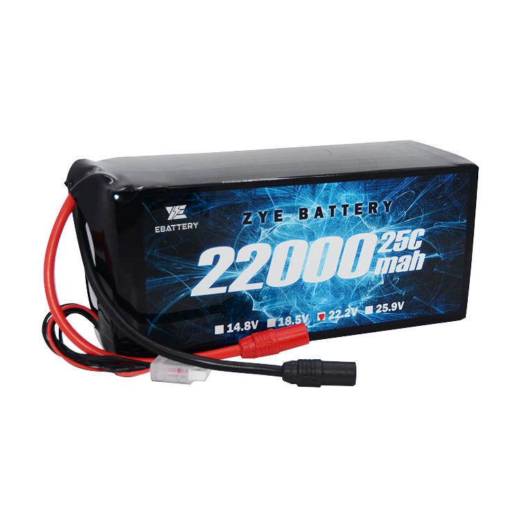 6S 22.2V లిపో బ్యాటరీ ప్యాక్